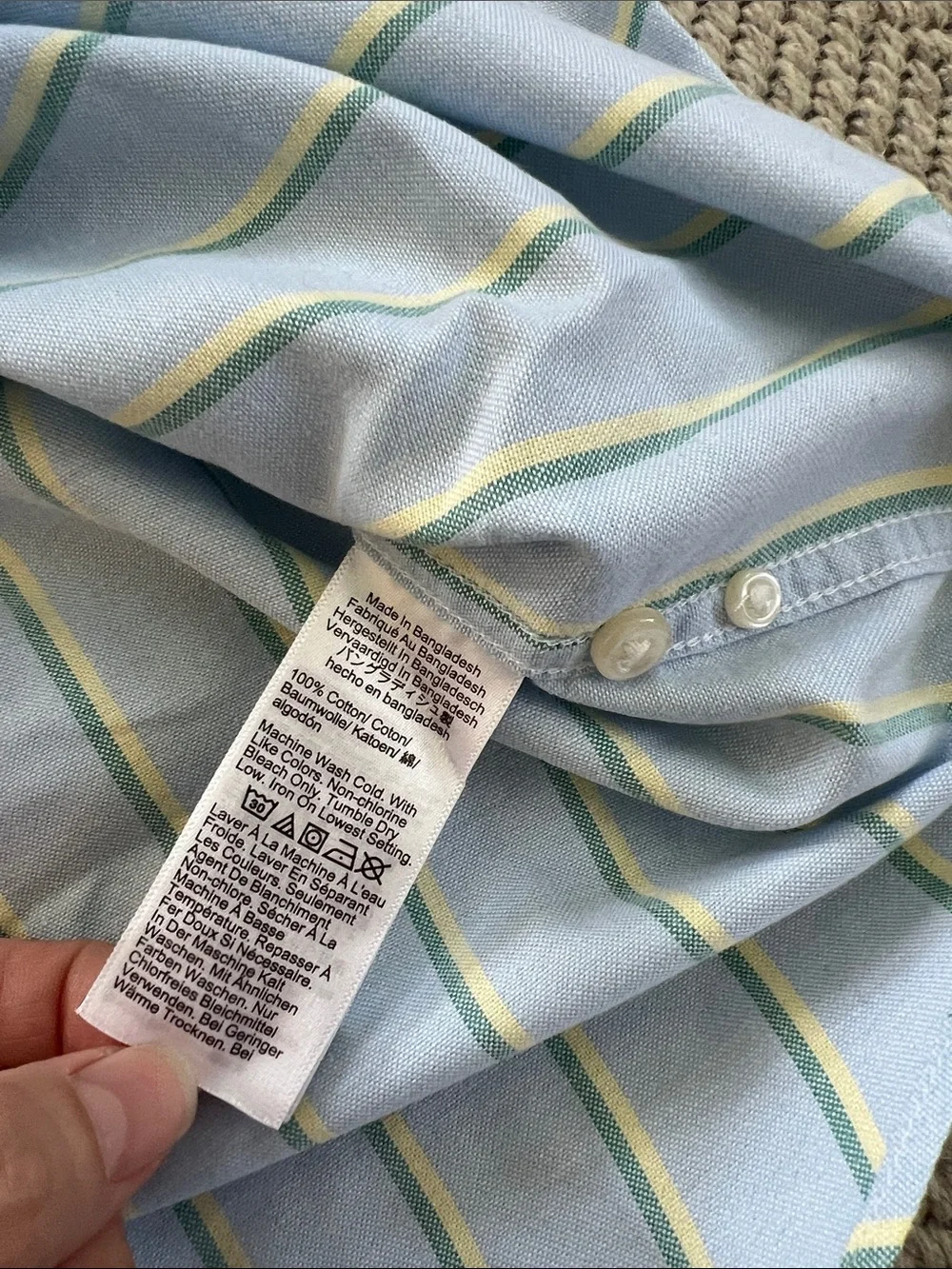 J. Crew Men's Broken-In Oxford Light Blue Button-Down Shirt